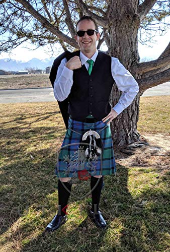 UT Kilts Modern Style Kilt Jacket and Vest Men's Black3