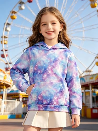Image of uideazone Teen Girl Sweatshirt Hoody Hoodies Hooded Pullover with Pockets 4-14 Years