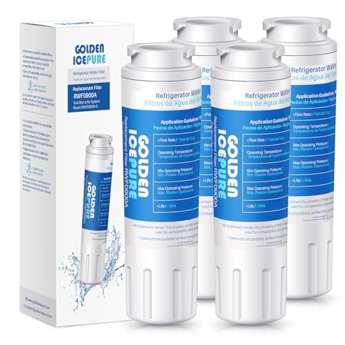 Image of GOLDEN ICEPURE RWF0900A Replacement for MAYTAG UKF8001, Whirlpool Filter 4 EveryDrop EDR4RXD1, KRFC300ESS01, 46-9006, PUR Puriclean II Replacement Water Filter 4PACK