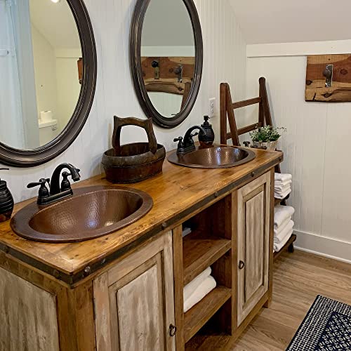 Sinkology Bod-0903Bc Seville Copper Drop-In Bath Sink With Overflow In Aged Copper #TOP6
