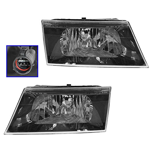 Image of TRQ Headlight Assembly Set FO2502197 FO2503197 Compatible with 2003-2004 Mercury Marauder