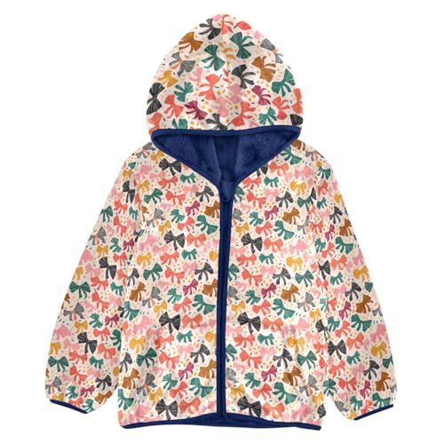 Bows Boys Fleece Coat,Children's Zip-Up Hoodie Jacket,Baby Warm Fashion Outerwear 3-10T,A113267