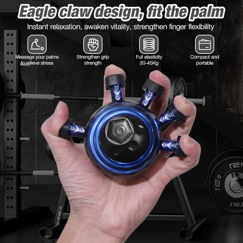 CLIUNT Finger Grip Strengthener, Finger Exerciser & Hand Grip Strengthener, Finger Grip Strength Trainer,Finger Exerciser Hand Gripper Strengthener For Hand Strengthening Devices - Image 3