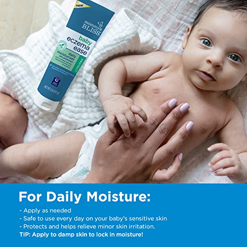 Mommy's Bliss® Eczema Ease Daily Moisturizer With Colloidal Oatmeal, Shea Butter & Olive Oil, Protects & Relieve Skin Irritations & Itching Due To Eczema, Free From Steroids & Phthalates, 5 Oz #TOP5