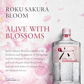 Roku Sakura Bloom Edition | Premium Gin | Cherry Blossom | 70cl| 43% ABV – roku