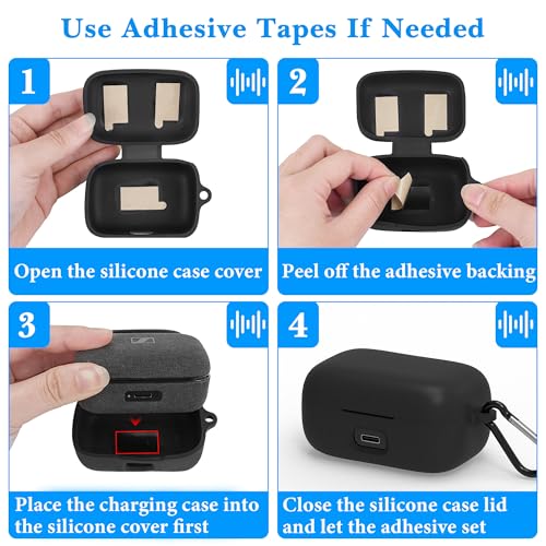 Image of Geekria Silicone Cover for Sennheiser Momentum True Wireless 4 Case