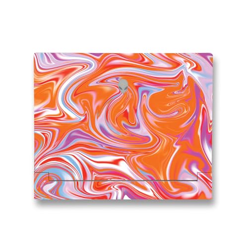 Image of MightySkins Skin Compatible with Alienware X14 R2 (2023) Full Wrap Kit - Orange Swirl | Protective, Durable, and Unique Vinyl Decal wrap Cover | Easy to Apply & Change Styles | Made in The USA