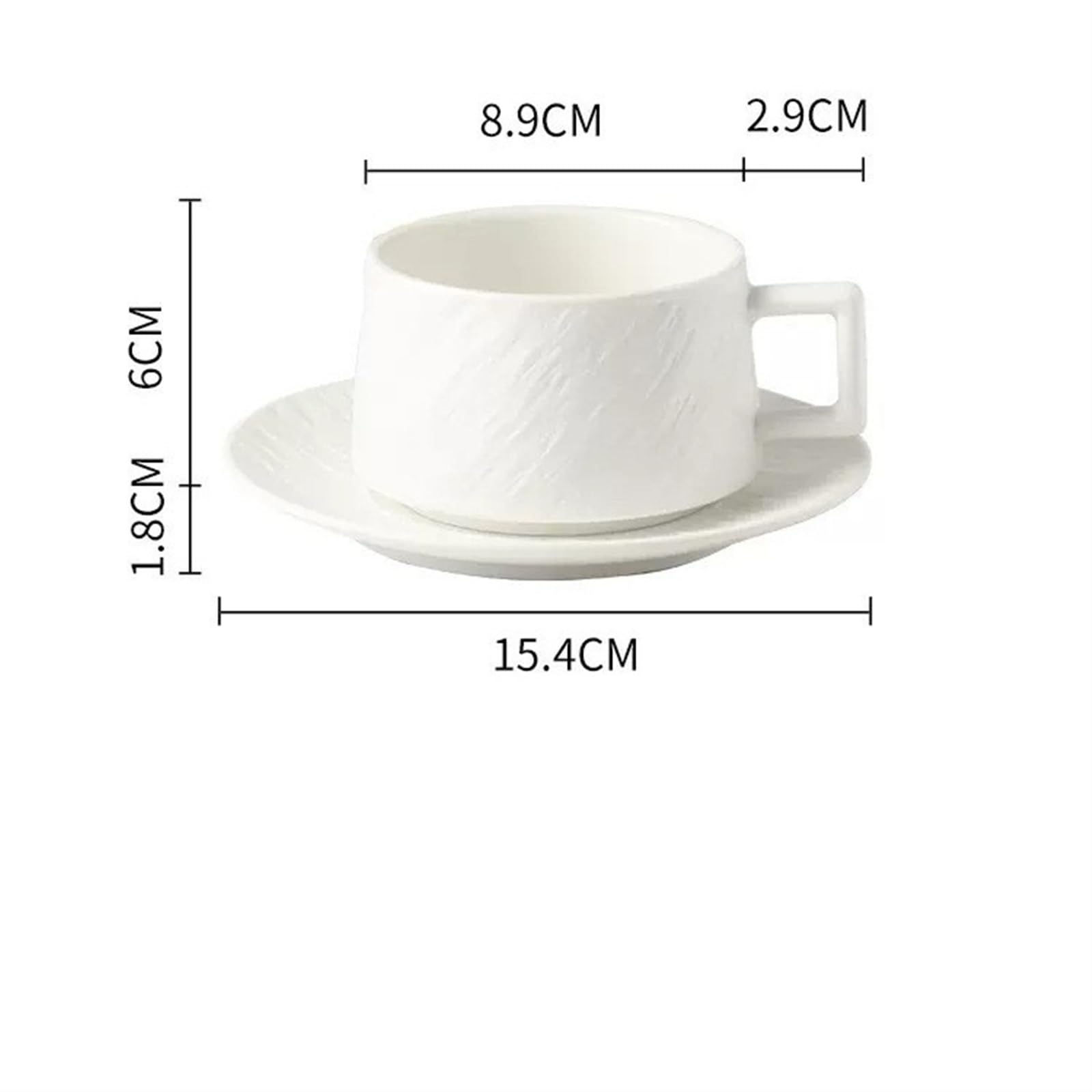 Kaffeetasse Untertasse 250ML Rock Sand Keramik Kaffeetasse Set Exquisite Nachmittag Blume Tee Becher Hotel High-end-Restaurant Kaffeetasse(Green)