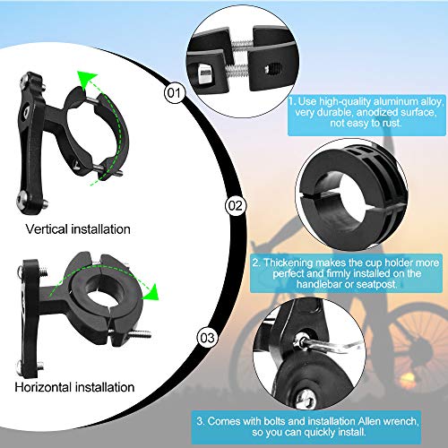 RMENOOR 1 Pezzi Portaborraccia per Bici Supporto