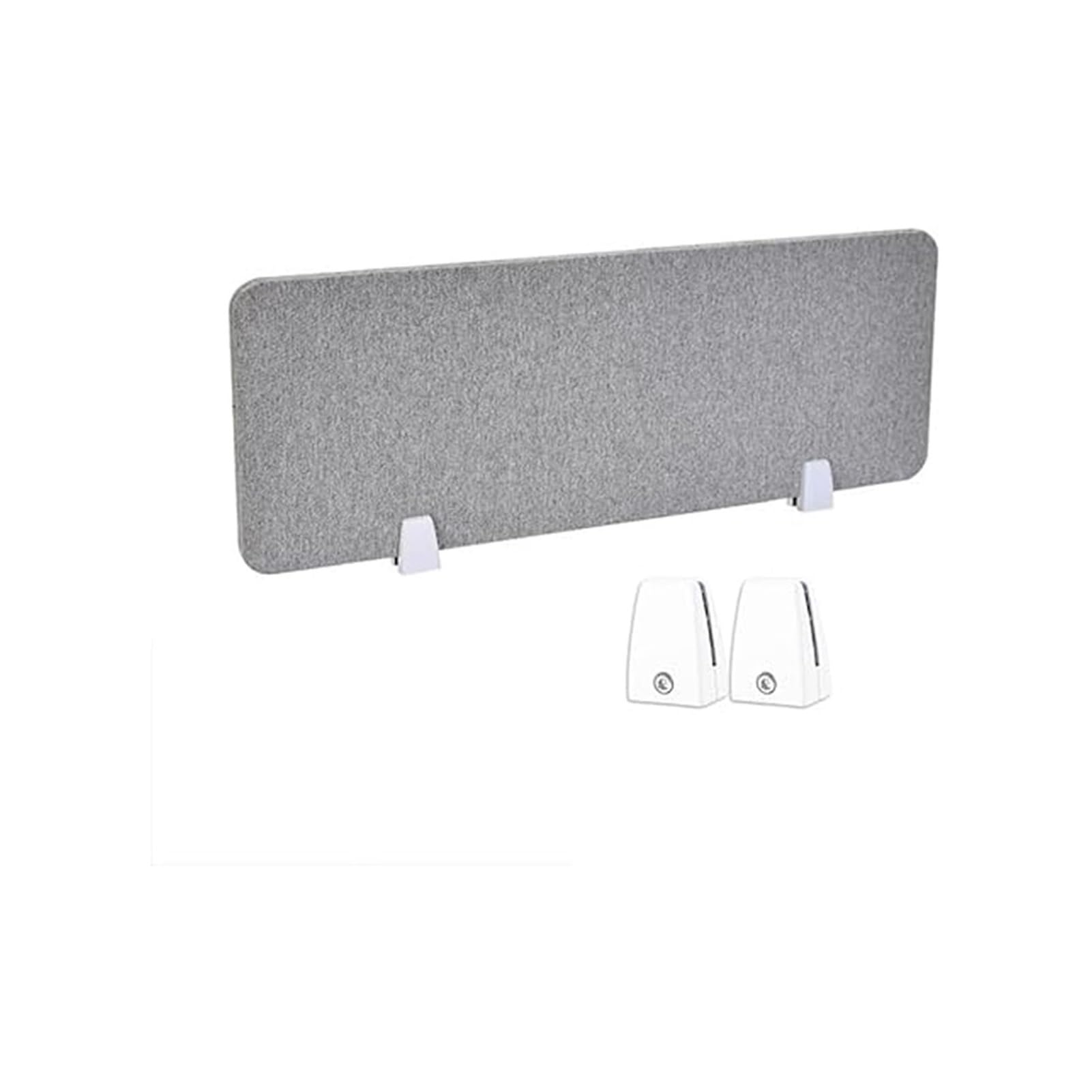 GJZQDKX Acoustic Freestanding Desk Privacy Panel Soundproof Desk Divider for Office and School Grey 30X80CM