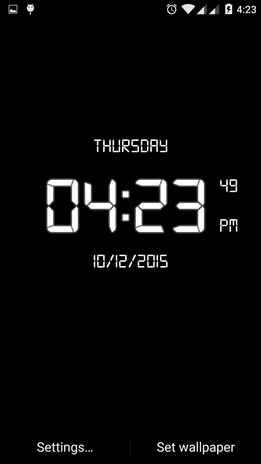 Digital Clock Live Wallpaper