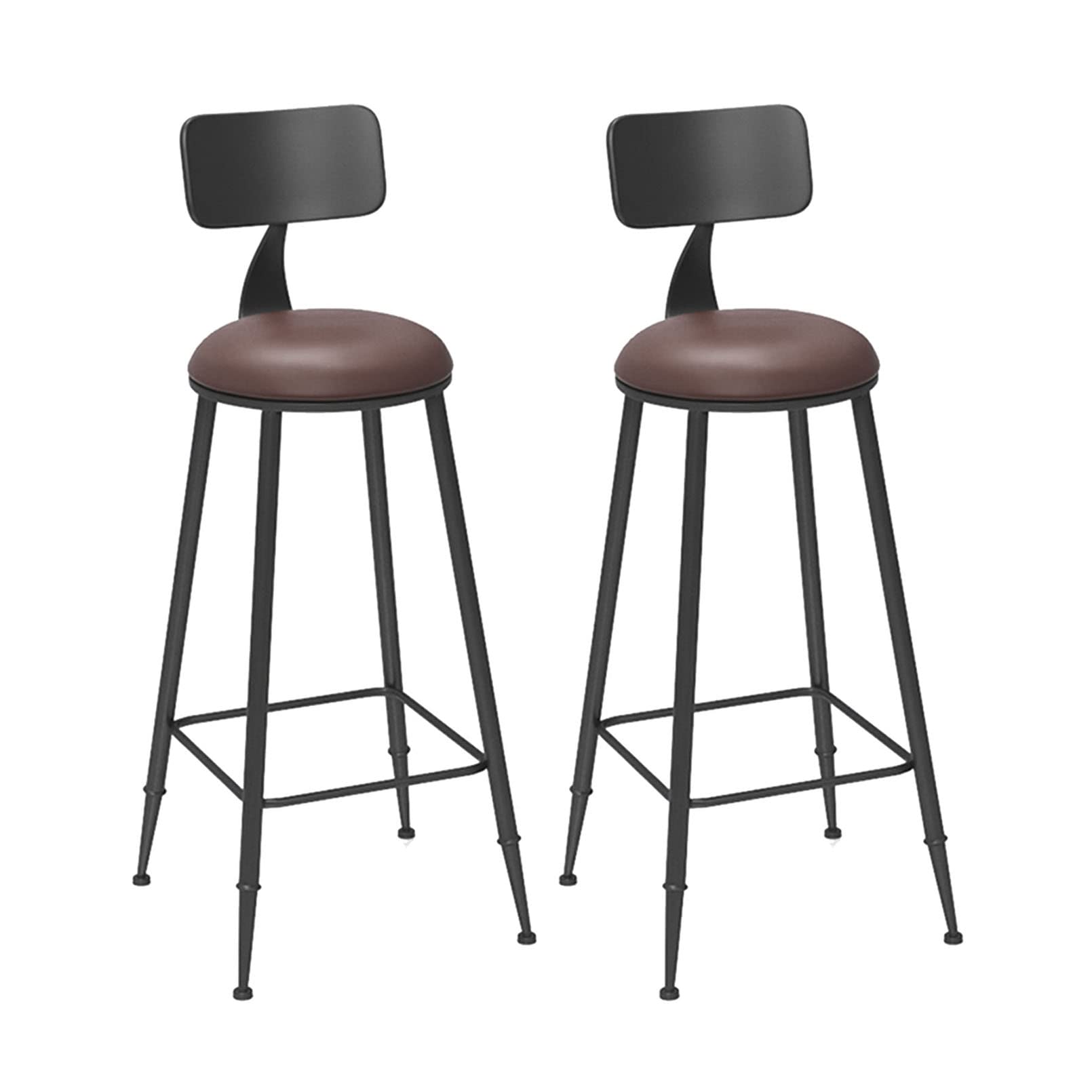 Amazon｜レトロなインダストリアル スタイルのバースツール、2 朝食