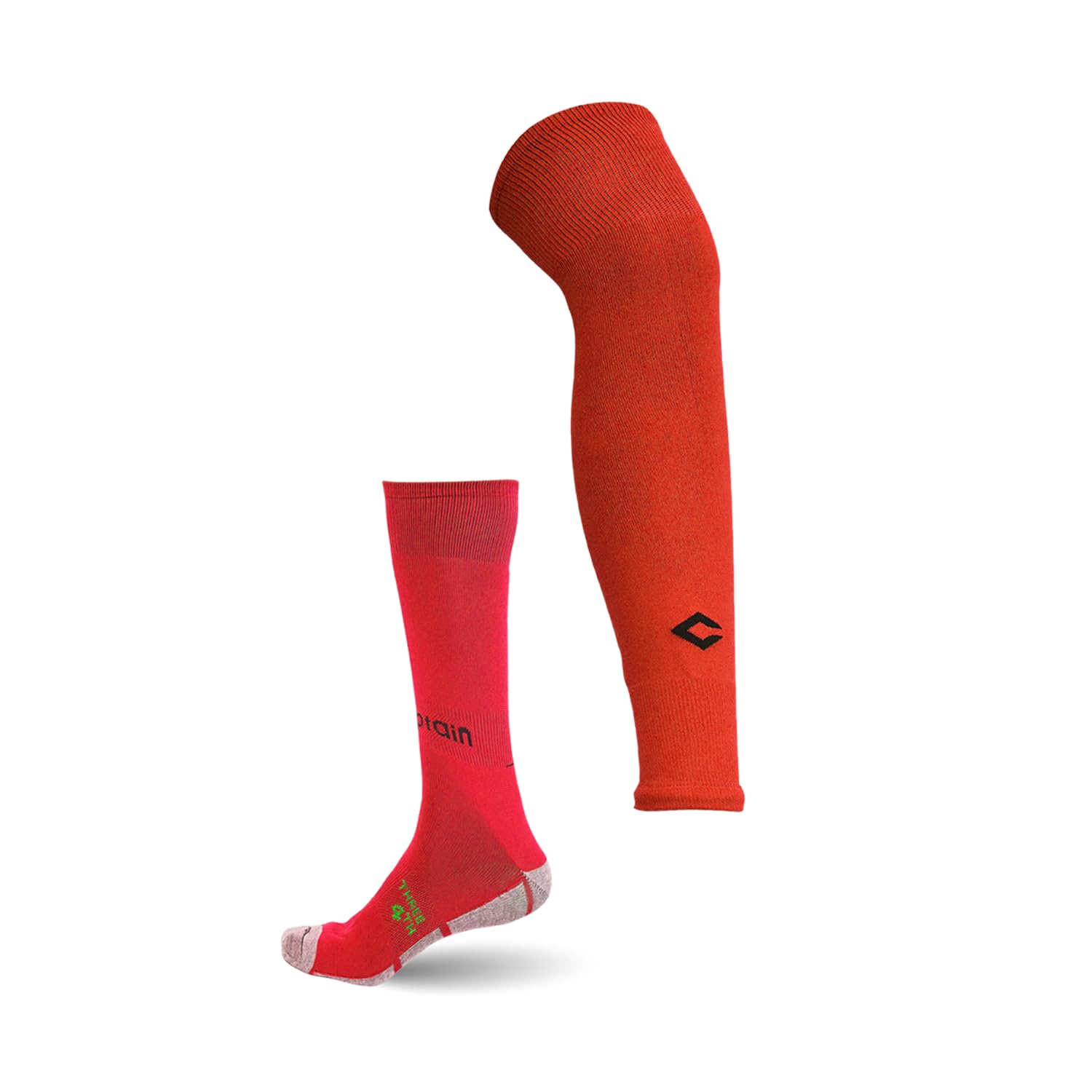 Captain Lead to Win Unisex Nylon Blend Three Touch-Soccer Calf Length Socks Leg Sleeves, Red (B0CL71KHBV) Amazon Price History, Amazon Price Tracker