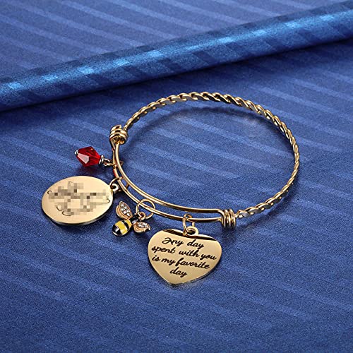 Kvekstio-Classic-Winnie-The-Pooh-and-Piglet-Quote-Any-Day-Spent-with-You-is-My-Favorite-Day-Friendship-Honey-Bee-Charm-Gold-Bangle-Bracelet-for-Women