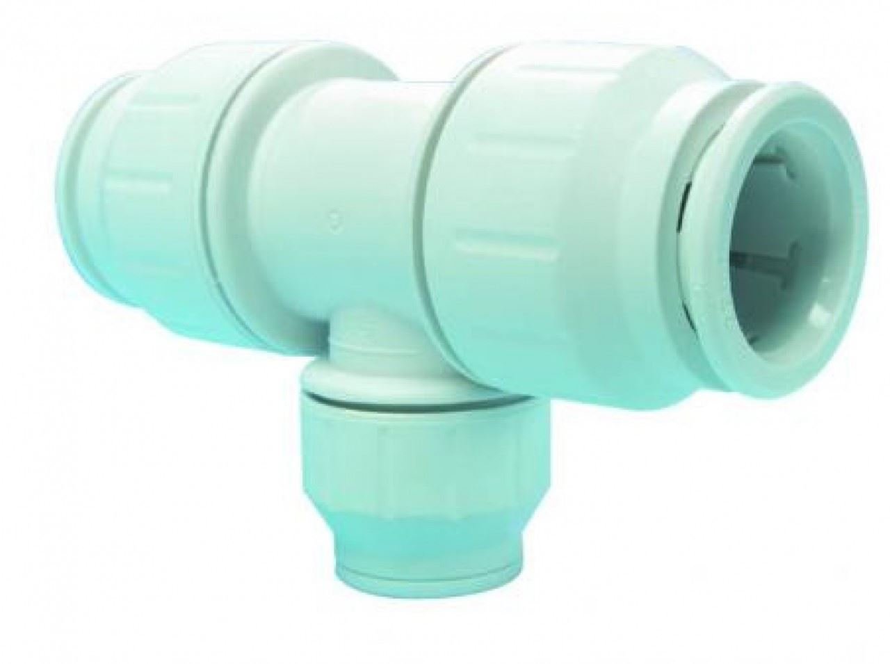 JG Speedfit Reducing Tee 28mm x 22mm x 22mm - Push-Fit Plumbing Fitting - Pack of 2