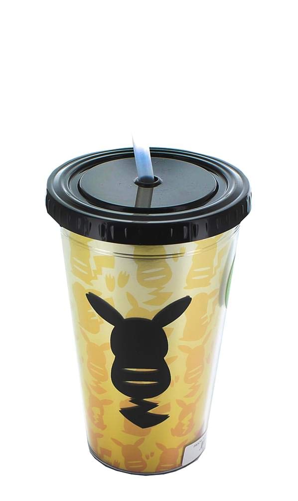 Pokemon Pikachu Silhouette Gold 16oz Carnival Cup