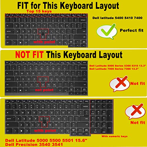 Protector de teclado para Dell Latitude 14" US layout colorido miniatura 2
