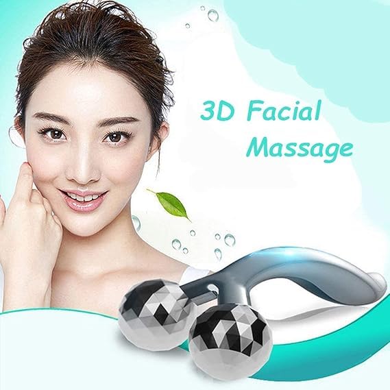 Manual 3D Massager Roller 360 Rotate Face Full Body Shape Skin Lifting Wrinkle Remover Facial Massage | Face Roller For Glowing Skin Relaxation Tool | Body Massage Tool