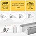 meite Hardwood Type 10.3mm Diameter V Nails 7mm Length 9/32-Inch for Picture Frame Joiner V1015B V-Nailer Pneumatic Joining Corners Tool 4,000 PCS/Box