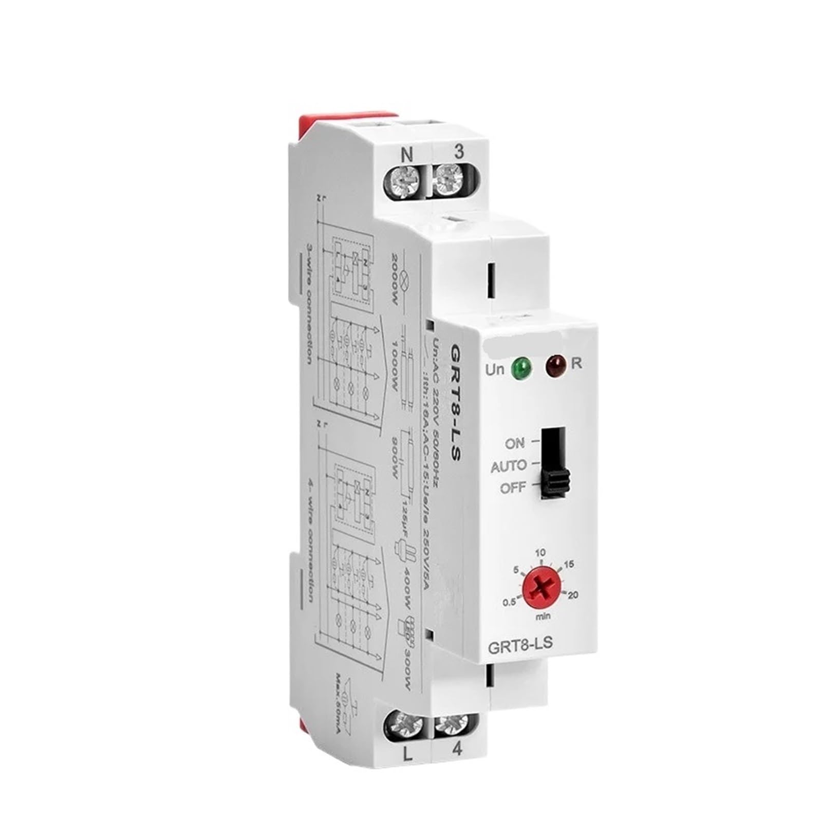 OSHZIKJII GRT8-LS/LM 230VAC 16A 0.5-20mins Relay(GRT8-LM AC230V)