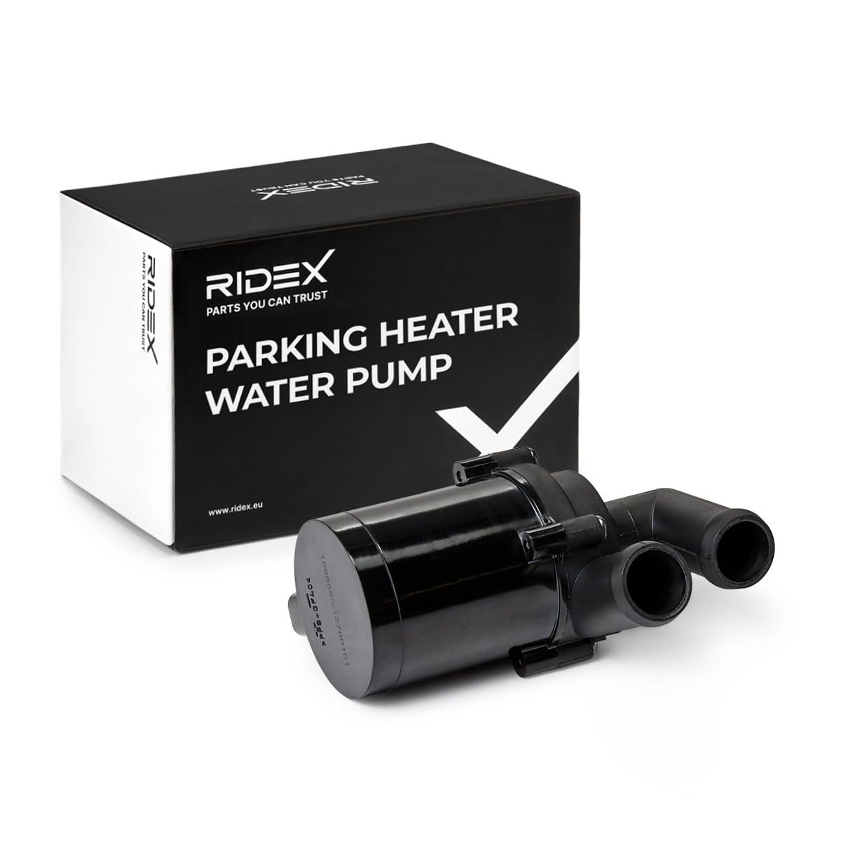 RIDEX 999W0024 Pompe de circulation d'eau chauffage auxiliaire électrique sans câble Compatible avec VW Golf 7 3/5 portes 5G1, BQ1, BE1, BE2