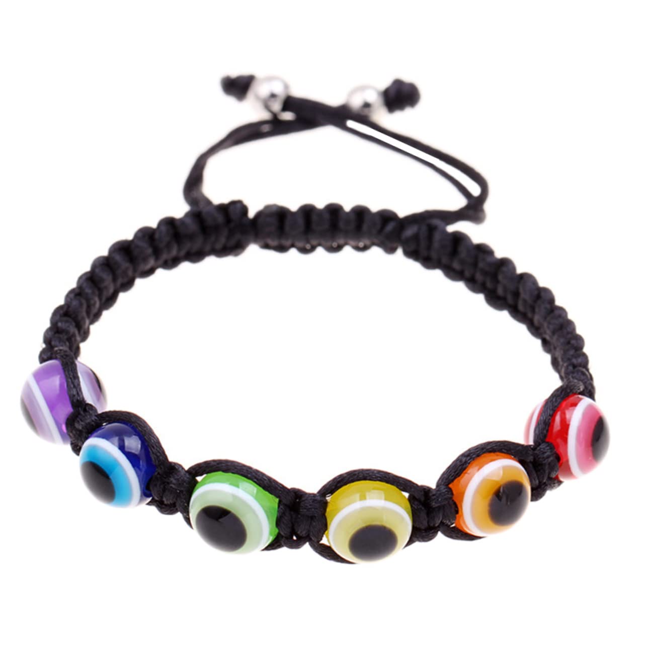 GALPADA 2 Uds Pulseras De Mujer Decoración De Yoga Pulseras Trenzadas Para Hombres De Cuerda De Mal De Ojo Azul Pulsera De Cuentas De Mal De Ojo Pulsera Trenzada Hecha A Mano
