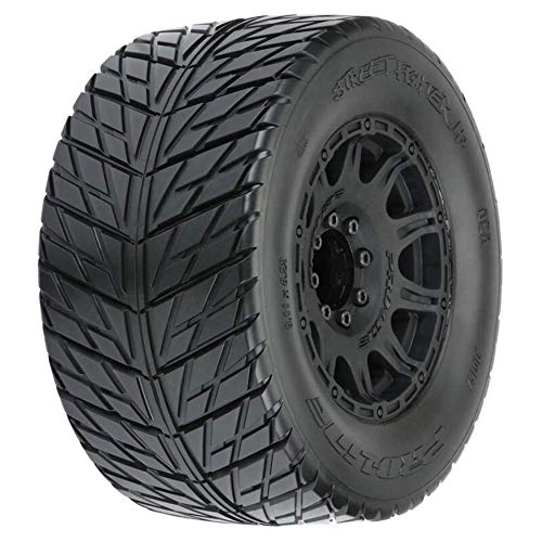 Pro-line Racing 1/8 Street Fighter HP Belted F/R 3.8" MT Mounted 17mm Blk Raid (2), PRO1016710