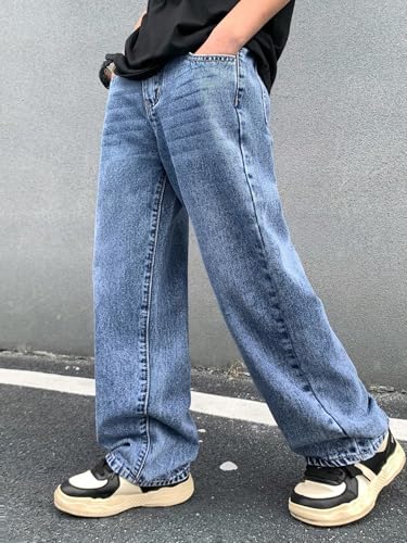 Image of Lymio Junior's Boys Jeans Pant | Kids Jeans for Boys | Denim Baggy Pants | Loose Fit Casual Trousers for Children (LK-52-53)