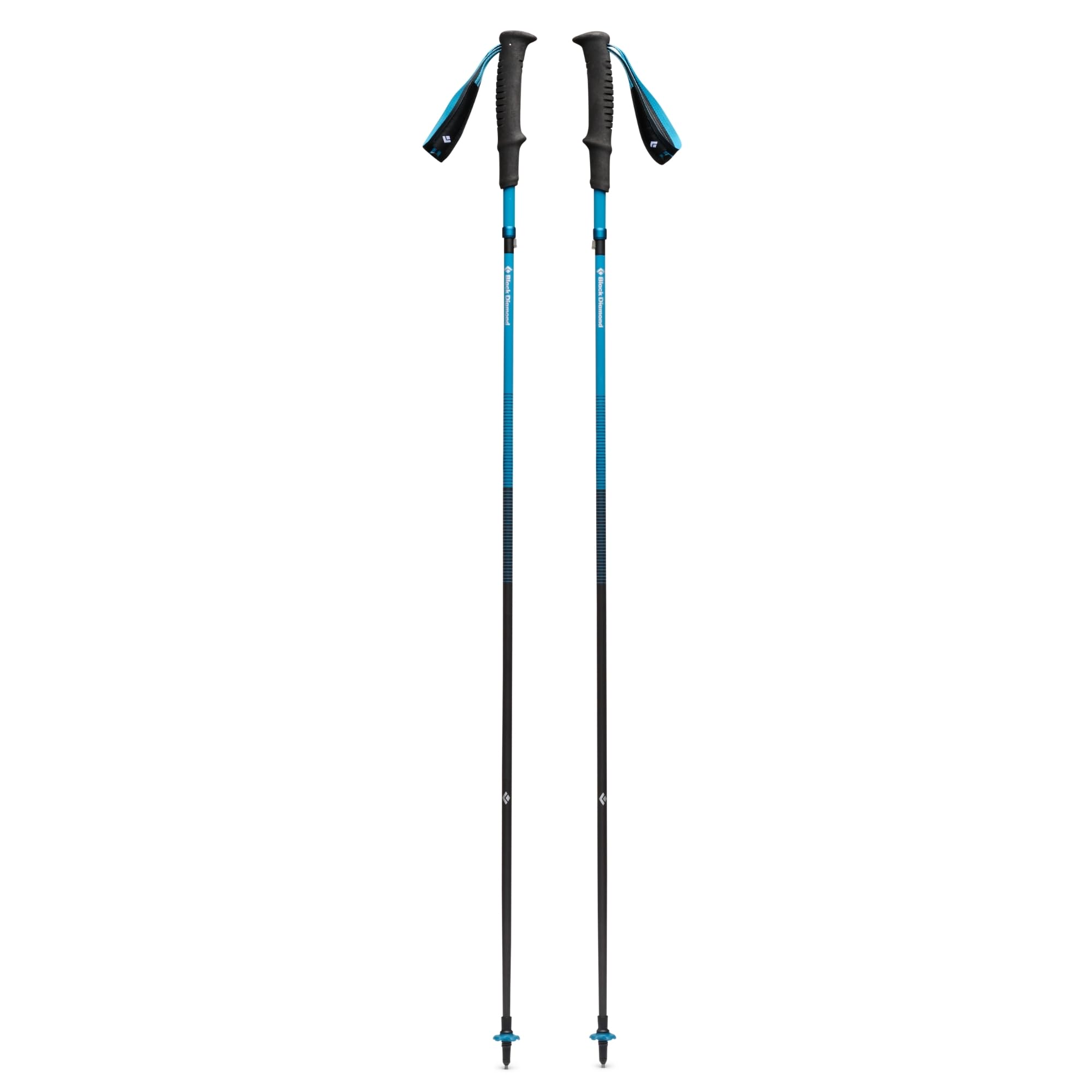BLACK DIAMOND Distance Carbon Z - Bastones de senderismo y correr, par de bastones de senderismo plegables, ultraligeros, de fibra de carbono de longitud fija, cielo del desierto, 130 cm
