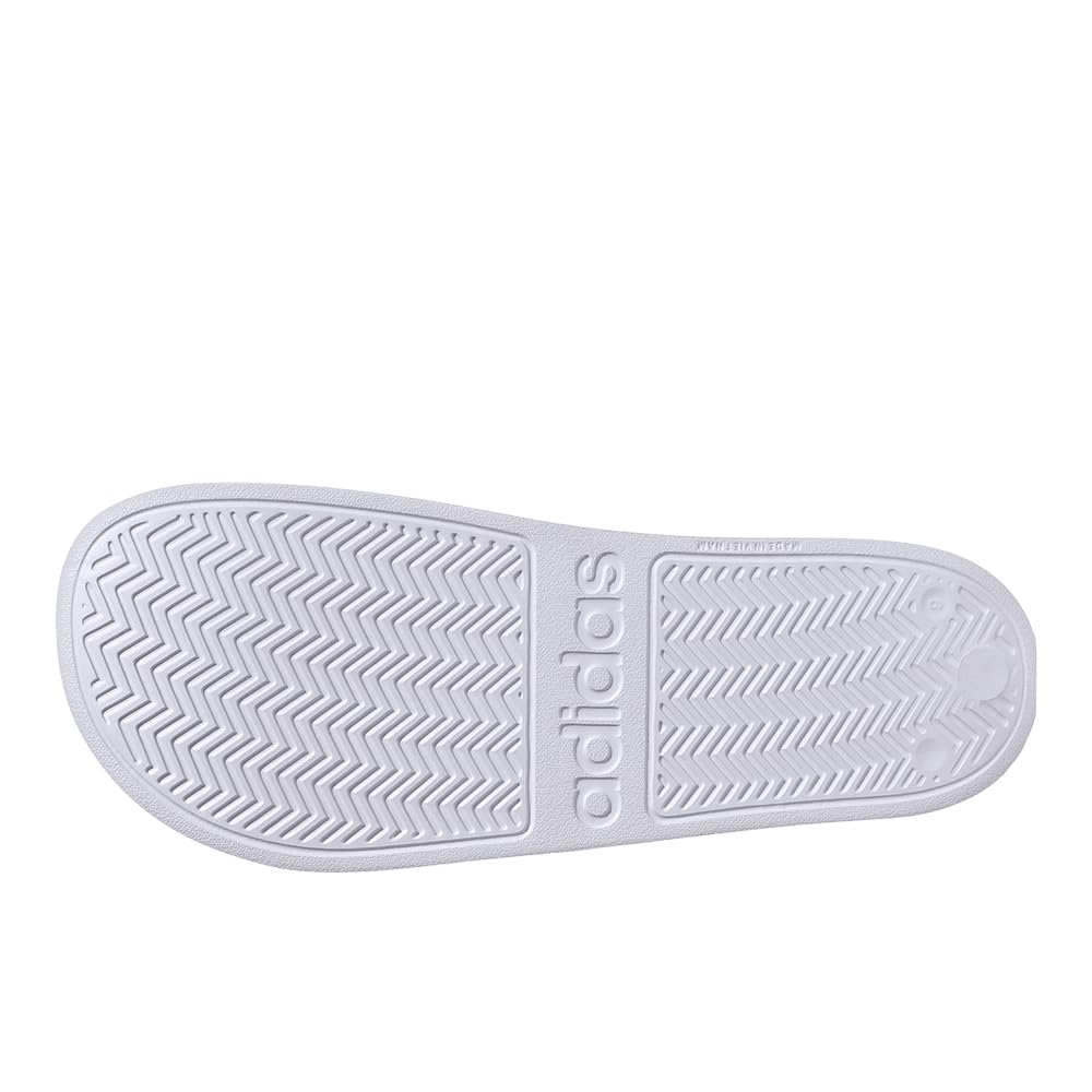 adidas Unisex - sandały prysznicowe Real Madryt Adilette, Biały/Jednolity Szary/Jednolity Szary, 8 Women/7 Men