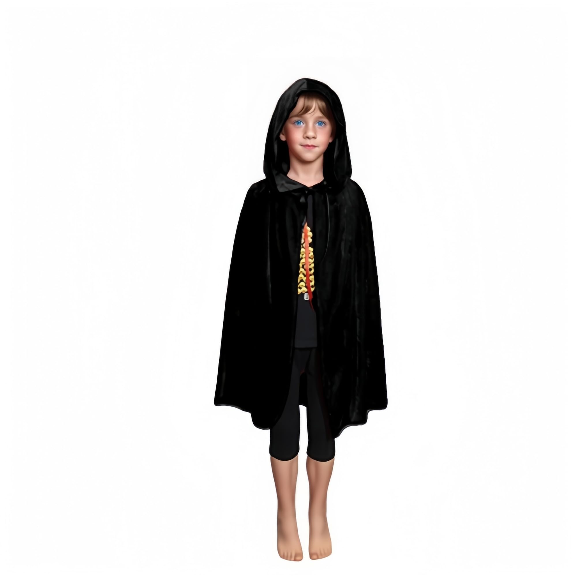 Capa Con Capucha Para Halloween - Terciopelo, Larga, Para Disfraz De Vampiro O Bruja