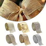 Photo Gallery fubesk set di 5 fiocchi decorativi di canapa e polvere dorata, 3,8 cm, 5 cm, 6,3 cm x 2 m, per ghirlande, artigianato, confezioni regalo e decorazioni per la casa delle vacanze (j) Photo Gallery fubesk set di 5 fiocchi decorativi di canapa e polvere dorata, 3,8 cm, 5 cm, 6,3 cm x 2 m, per ghirlande, artigianato, confezioni regalo e decorazioni per la casa delle vacanze (j)