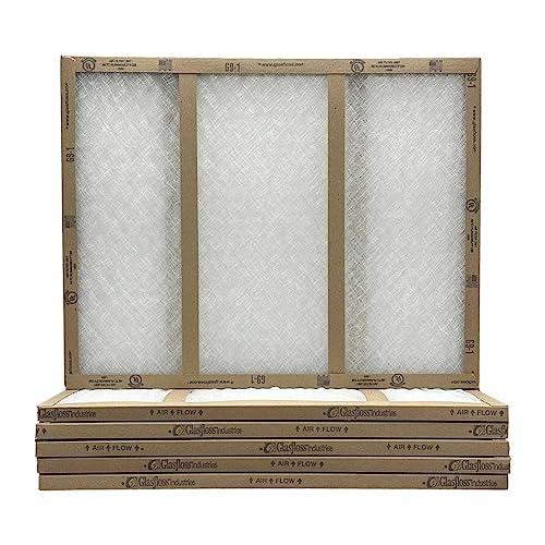 18x24x1 Glasfloss Fiberglass Air Filter, Double Strut