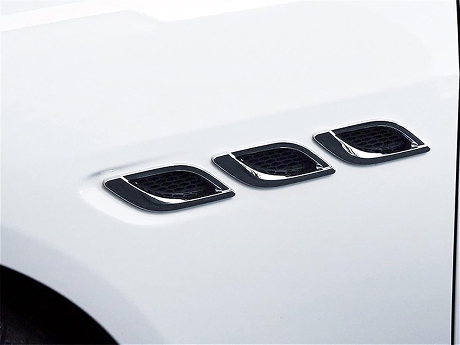 Hood Scoops 6 Pcs Air Flow Vent Hood Car Decorative Air Flow Intake, Air Flow Hood Scoop ABS Flow Intake DIY Stickers