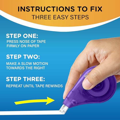 Bic WOTAP10- WHI 39.3 Feet, 10-Count Pack Of White Correction Tape thumb #2