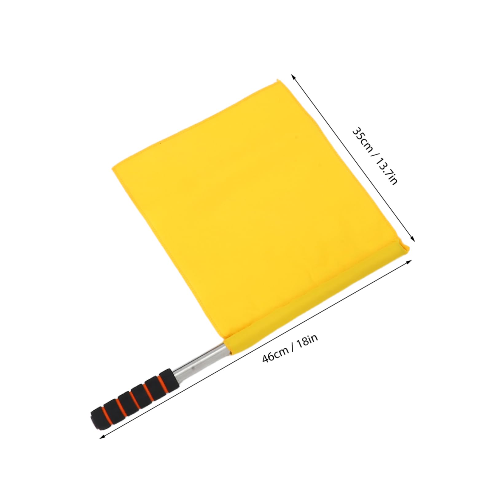 HEMOTON Green Red Yellow Flags Set 3pcs Handheld Waving Flag Comfortable Handle for Racing Safety