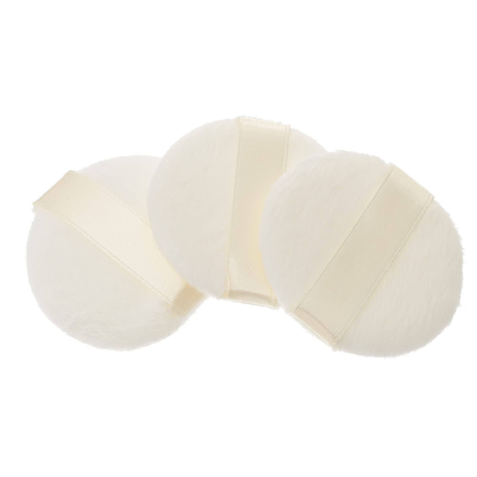 LIFKOME 3Pcs Fluffy Powder Puff for Comfortable Dusting of Makeup Powder Puff for Foundation Application and Use