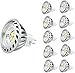 Xpeoo® Pack de 10 unités 6W LED MR16 GU5.3 lumière du jour Ampoule Equivalente à une Halogène de 50 W Spot Light Design Avant-gardiste Lampe Lamp lumière Bulb 520 lm Cool White Blanc froid Naturel Neutre 4500-5000k Éclairage DC AC 12V