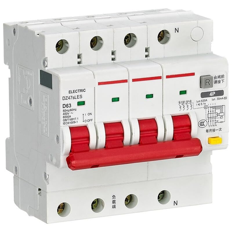 Disjoncteur différentiel 4P C50 300mA DZ47sLES pour tableau électrique