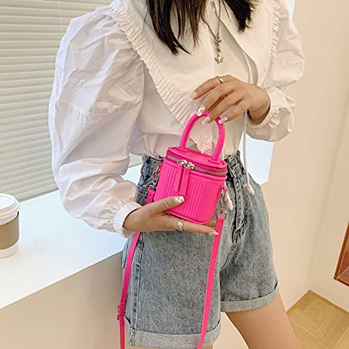 Shoulder Bags Leather Crossbody Bag with Short Handle for Women Phone Shoulder Handbag and Purses Pink Green(White)3