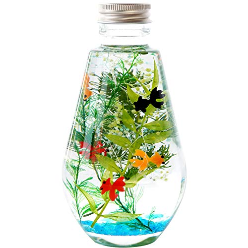 花まりか 金魚 ハーバリウム Lサイズ 花 誕生日 プレゼント お祝い ギフト (A.ドロップ)