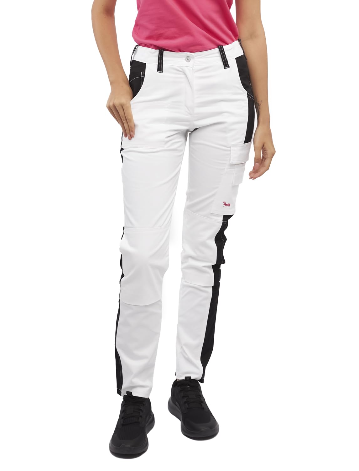 Blanc / Noir 62 % Coton, 35 % Pol, 3 % Él (260 G/M²)