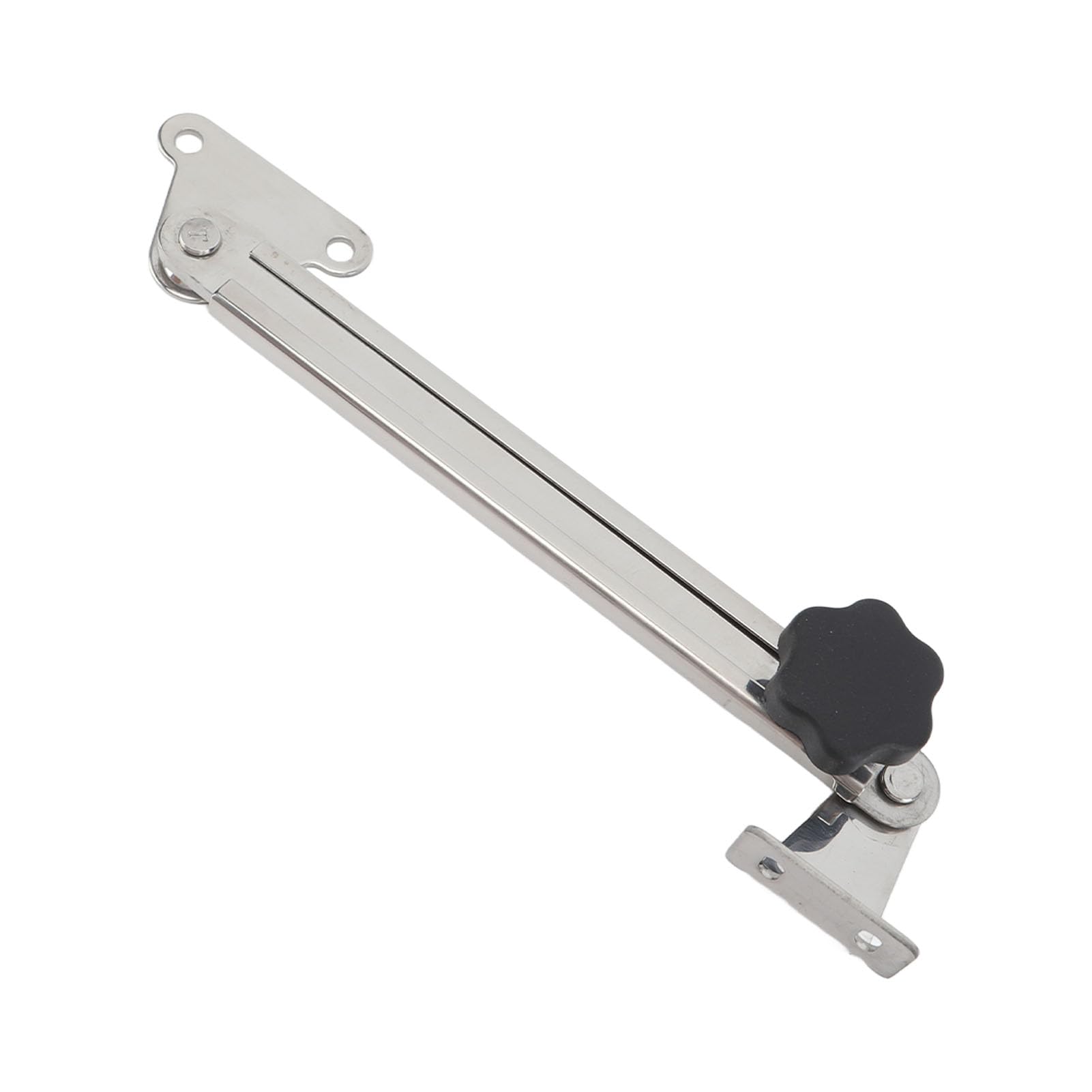 Haofy Lukendeckelstütze 15,2–27,9 cm Verstellbare Edelstahlhalterung mit ABS-Knopfschraube Marine-Lukensicherung für Boote, Yachten, Segelschiffe