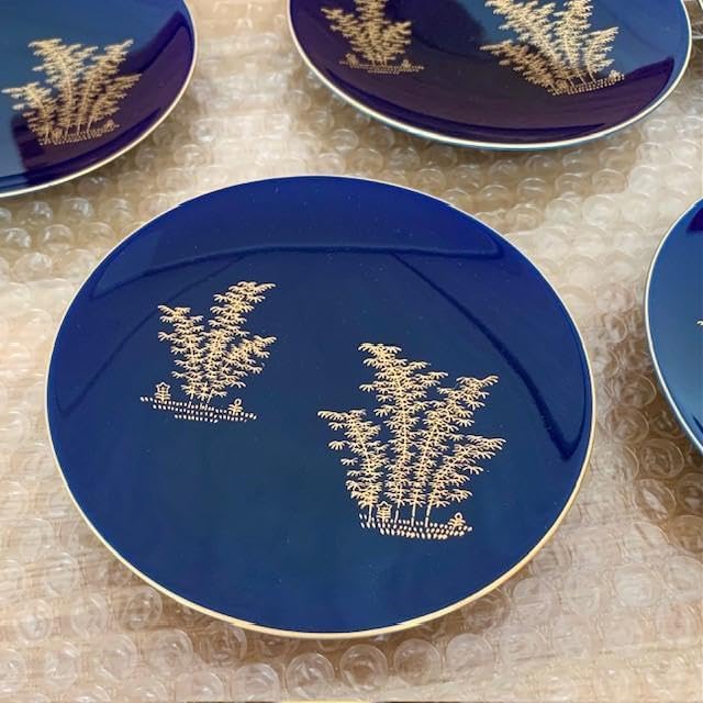 有田焼 幸楽窯 菊割脚付き銘々皿5枚 料亭 レストラン おもてなし