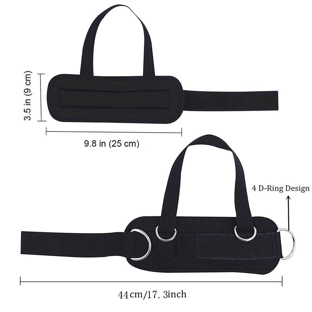 OUDQFCJ Fußschlaufen Kabelzug - Neopren Manschetten Mit D-Ringen Fitness