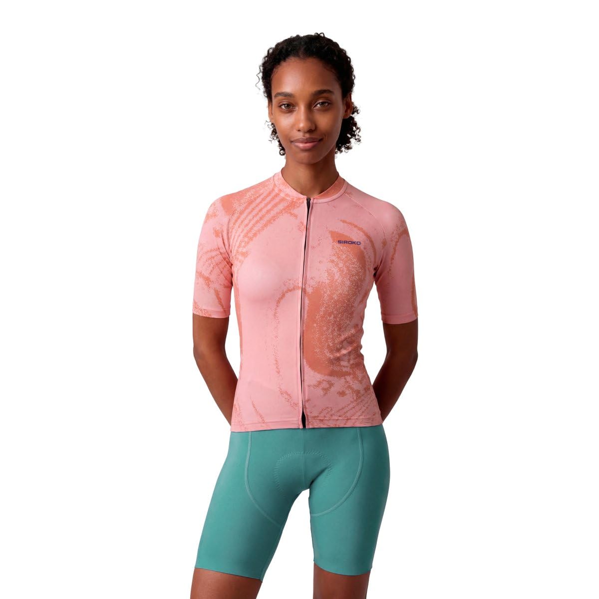 SIROKO - Maillot de Ciclismo para Mujer Biodegradable Bio-W NRC Coral - S - Coral
