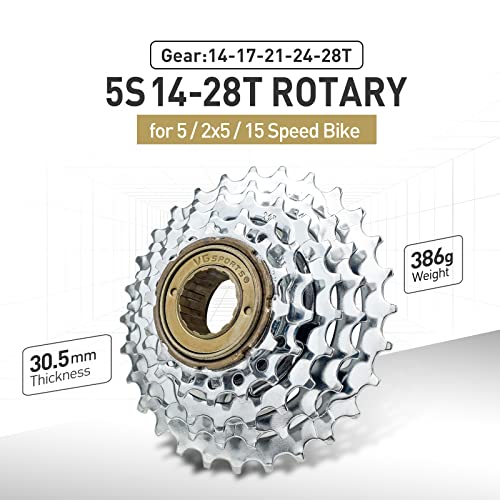 Vg Sports Bike Freewheel, 5/6/7/8/9/10/11 Speed Bicycle Freewheel 11-32T/11-36T/13-28T/13-32T/14-28T Replacement Cycling Accessories #TOP1