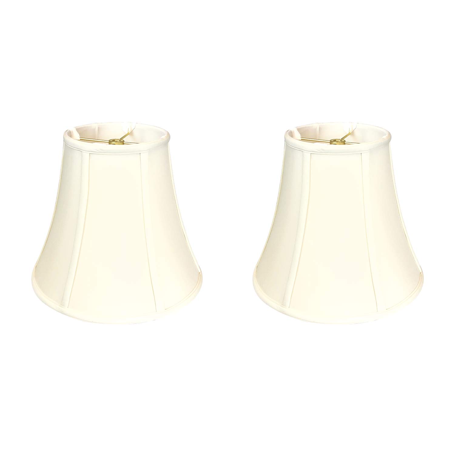 Royal Designs True Bell Lamp Shade, Eggshell, 8" x 16" x 12.62", Set of 2