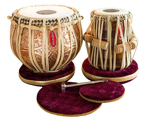 Maharaja Musicals Professional Copper & Sheesham Tabla Set