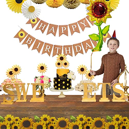 Phogary Sunflower Tablecloth Sunflower Table Clover thumb #4